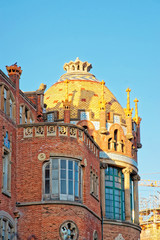 Fototapeta premium Dome of building of Hospital de Sant Pau in Barcelona