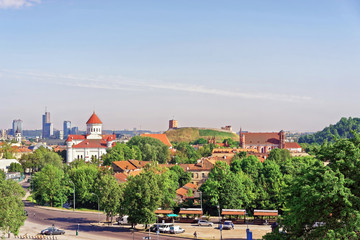 Upper Castle and Cathedral of Theotokos in Vilnius of Lithuania