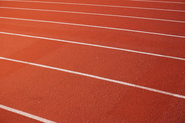 running track in sport field