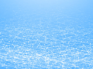 Futuristic shape. Blue abstract background