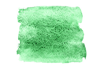 Green watercolor on paper