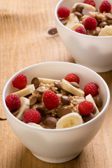 oatmeal in white bowl