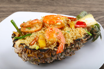 Rice with prawn