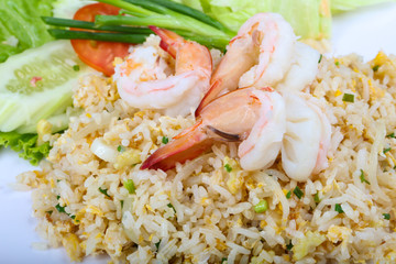 Fried rice with prawn