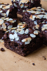 brownie with almond