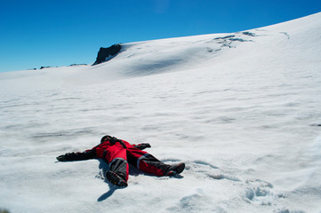 Iceland: escursione sullo Skaftafell il 19 agosto 2010. Il ghiacciaio Skaftafell è uno sperone...