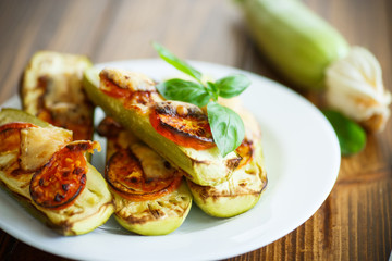 zucchini baked with tomatoes and cheese