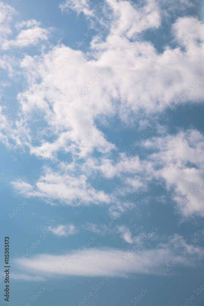 Wall mural abstract background with bokeh defocused beautiful flame clouds in the sky