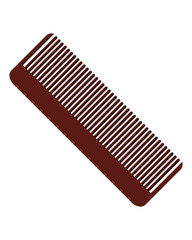 simple flat design hair comb icon vector illustration
