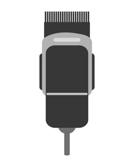 simple flat design electric hair clipper icon vector illustration