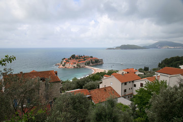 Obraz premium Sveti Stefan in Montenegro