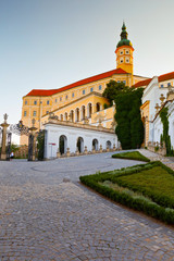 Fototapeta na wymiar Palace in the historic town of Mikulov in Moravia, Czech Republic.