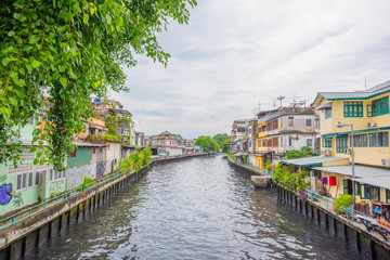 Naklejka premium View of Canal in Bangkok Thailand
