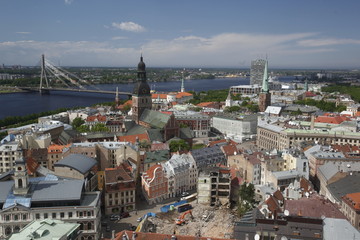 Naklejka premium EUROPE LATVIA RIGA