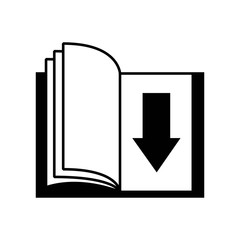 Book icon. Audiobooks design. Vector graphic