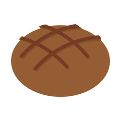 bread bakery food icon Isolated vector illustration
