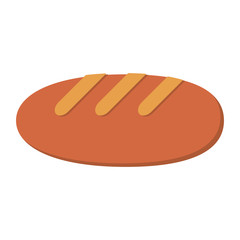 bread bakery food icon Isolated vector illustration