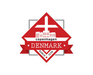 Modern Country & City Badge - Denmark