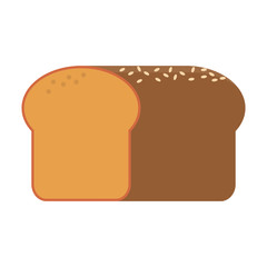 bread bakery food icon Isolated vector illustration