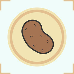 Potato color icon