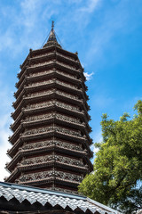Buddihist pagoda of Dipamkara Buddha relics over 1,400 years history in Tongzhou district, Beijing - 115392942