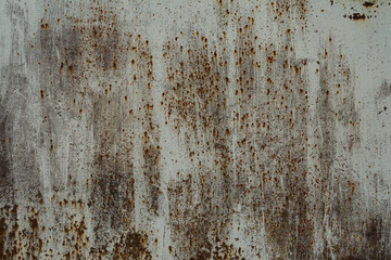Rusty painted metal