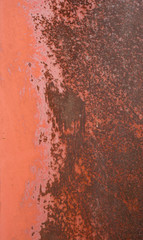Rusty painted metal