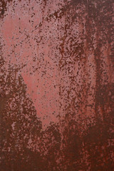 Rusty painted metal