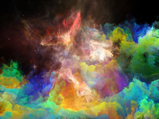 Obraz na płótnie Canvas Colorful Space Nebula