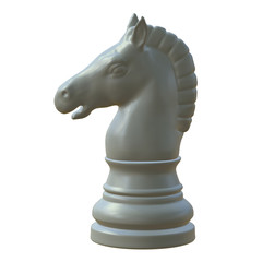 isolated chess figurine 3d illustration