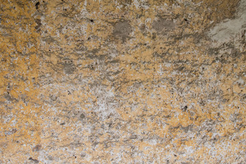 Orange and White Painted Rock Wall