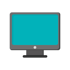 computer monitor screen icon isolated vector illustration