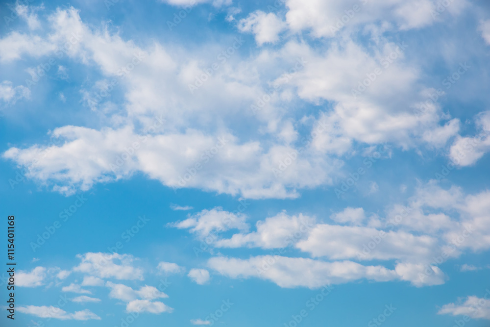 Wall mural abstract background with bokeh defocused beautiful flame clouds in the sky