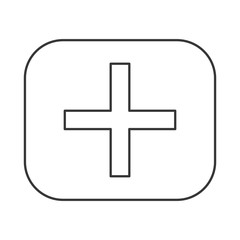 addition math symbol icon isolated vector illustration