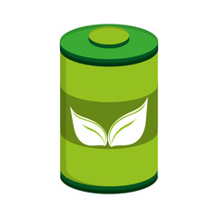 green battery leaf, leaves isolated vector illustration