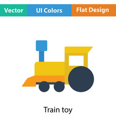Train toy icon