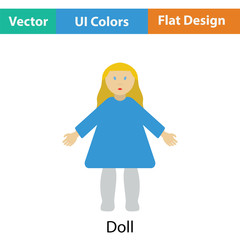 Doll toy icon