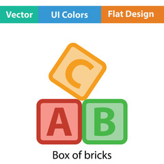 Box of bricks icon