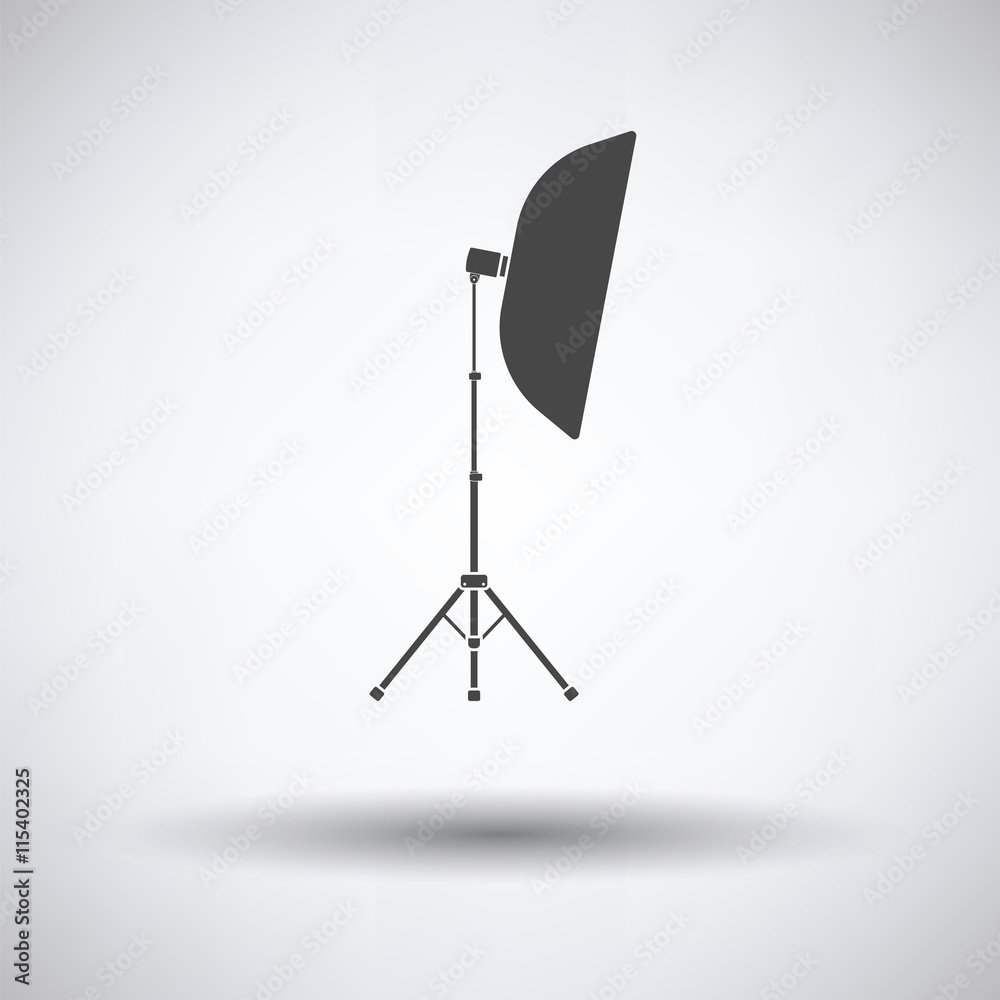 Sticker Icon of softbox light