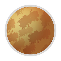 flat design planet mars icon vector illustration