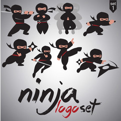ninja logo set 1 © newarta.com