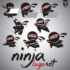 ninja logo  set 2 © newarta.com