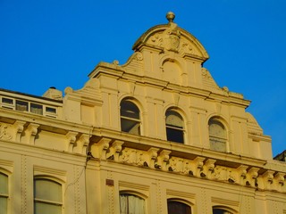Brighton building top in sunny summer weather