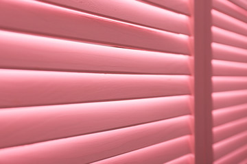 Pink folding screen, closeup
