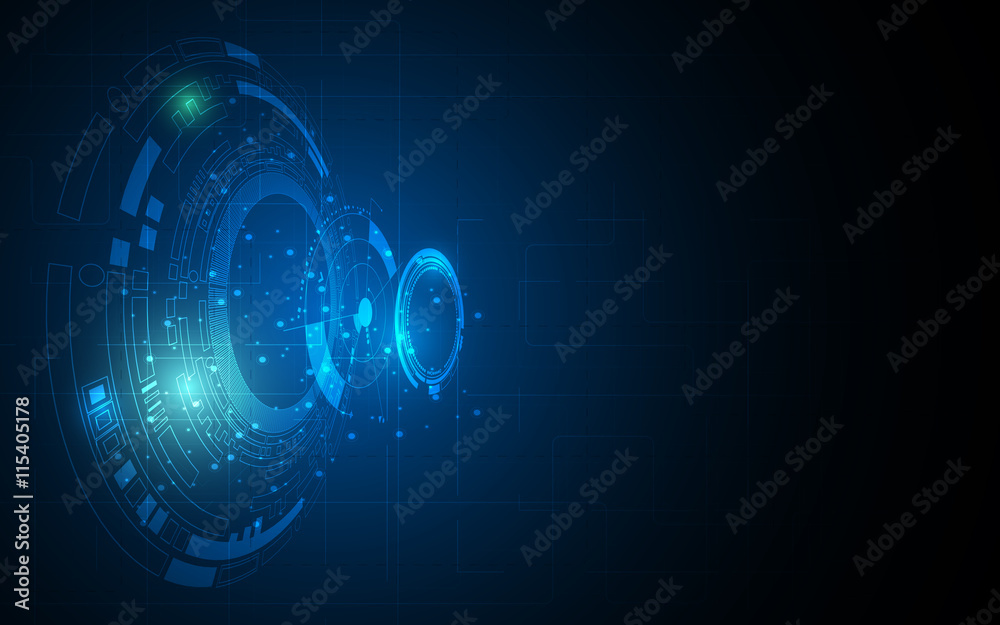 Fototapete abstract digital technology computer networking innovation concept background
