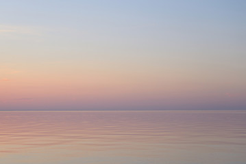 Naklejka na ściany i meble Ladoga lake at sunset.