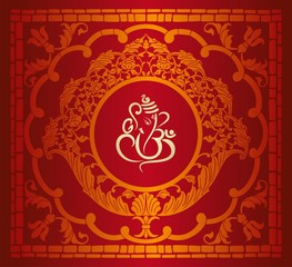 Ganesha, wedding card, royal Rajasthan, India