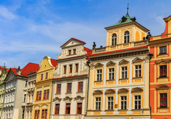 Traditional architecture in Old Town square, Prague, Czech Republic