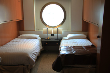 Cruise ship cabins