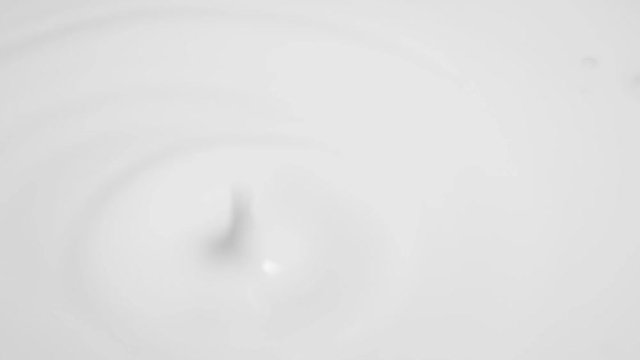 Many milk droplets make ripples on milky surface 1080p HD slow-mo footage - Splash on milky surface slow motion 1920X1080 FullHD video 